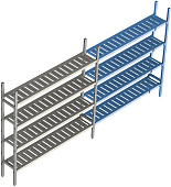 Стеллаж модульный линейный дополнительный POLAIR LOAD.ME POLY 18AL.4PP40.14Е
