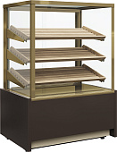 Витрина хлебная Carboma KC70 N 1,3-1 LIGHT (со стеклом Сube)