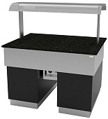 Прилавок с тепловой поверхностью Gastrolux ТМ-1610/ПК/SI