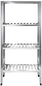 Стеллаж кухонный с решетчатыми полками Luxstahl СРРП-1800x1800x500