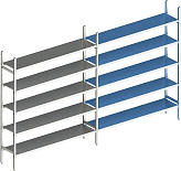 Стеллаж модульный линейный дополнительный POLAIR LOAD.ME INOX 18AL.5IN50.09Е