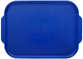 Поднос Luxstahl 450х355 мм с ручками синий