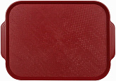 Поднос Luxstahl 450х355 мм темно-красный [1730]