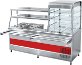 Прилавок-витрина Abat ПВХМ-70КМУ нерж., витрина справа