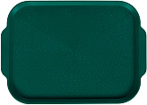 Поднос Luxstahl 450х355 мм с ручками зеленый