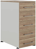 Тумба приставная КОБОР TS5-40/70 white/natural
