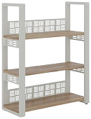 Стеллаж открытый КОБОР SО3-100/36 white/natural