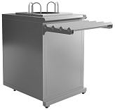 Прилавок под диспенсеры тарелок Luxstahl ПНД-600 Premium (нерж.)