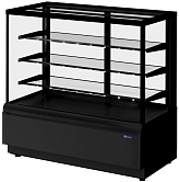 Витрина кондитерская KAYMAN K-ВК-1300 люкс квадро черный