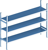 Стеллаж модульный базовый POLAIR LOAD.ME INOX 16AL.3IN30.15B