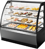 Витрина кондитерская Chilz VETE OF 90 серый матовый, шлифованная нержавейка